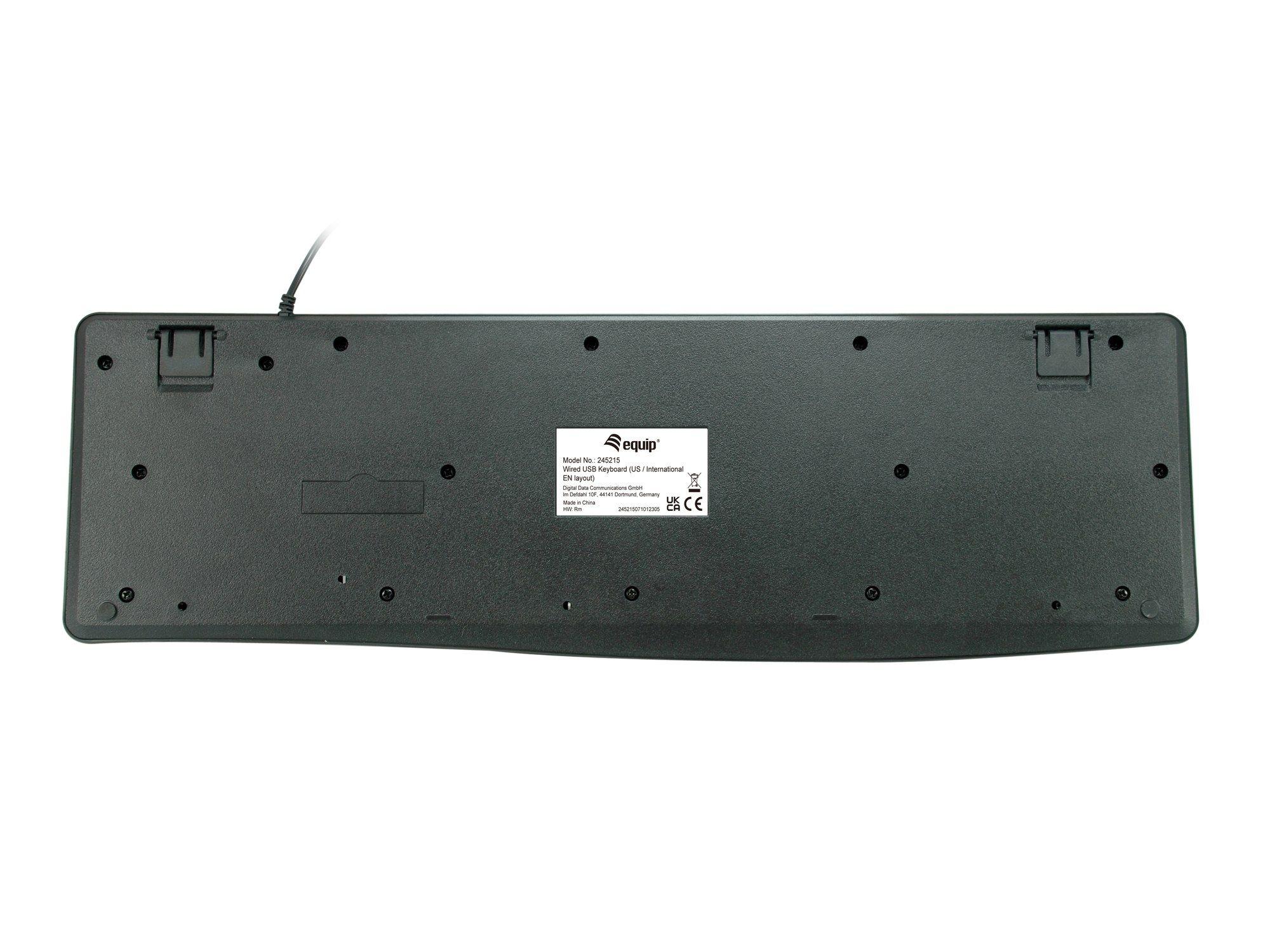 Teclado EQUIP 245215 (Inglês - Tamanho completo - USB - Preto) — miniatura 3