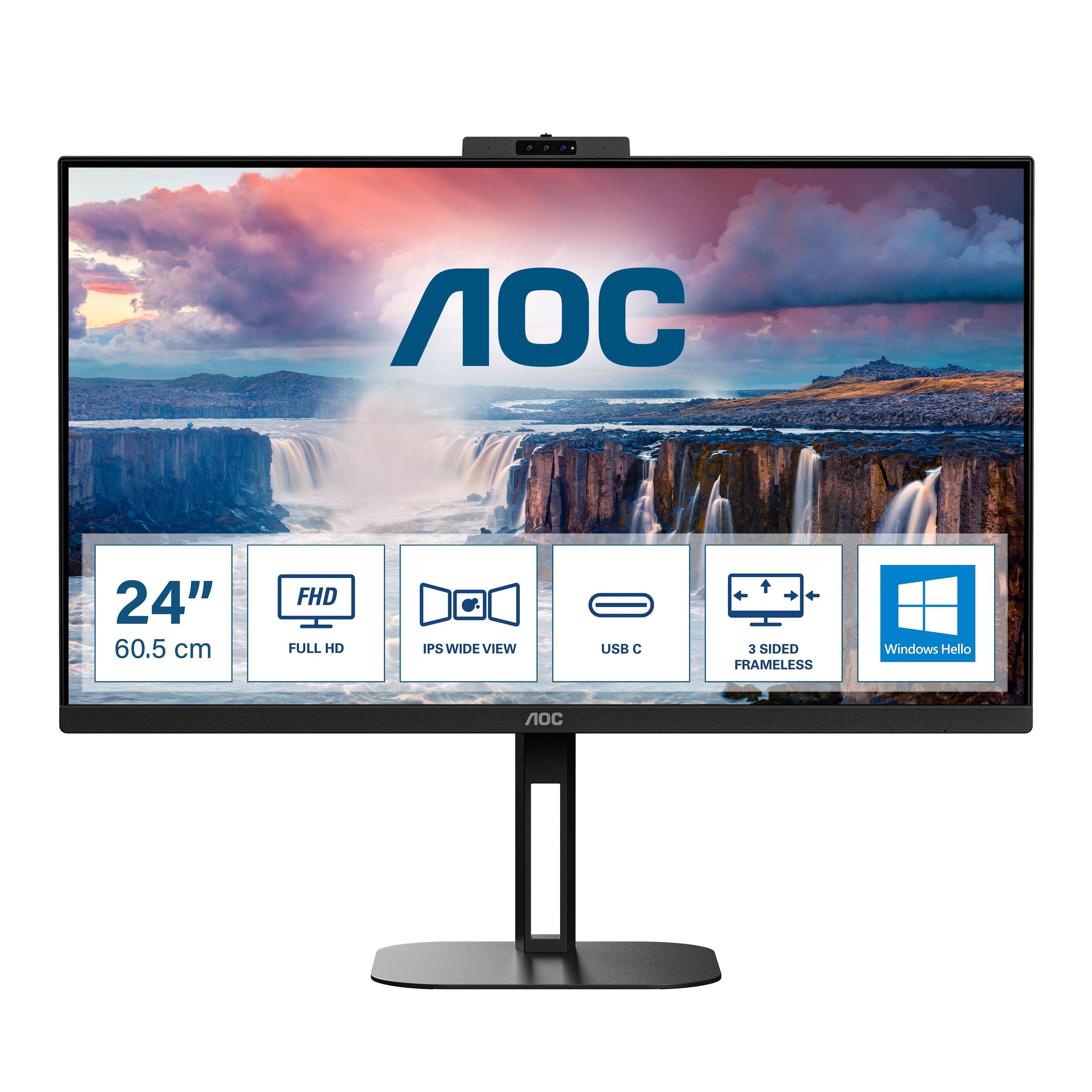 Monitor AOC 24V5CW/BK (23,8" - IPS - 75 Hz - Preto)