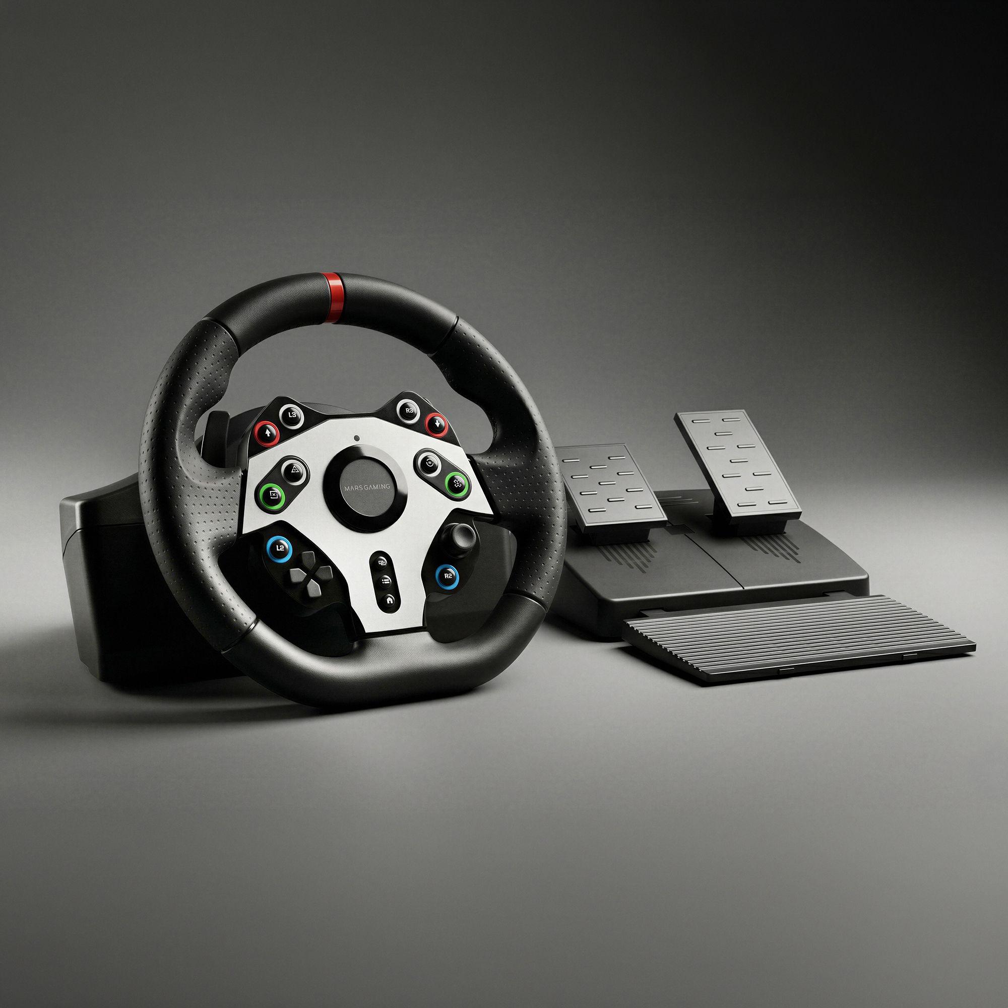 Volante com Pedais MARS GAMING MWH-RSXTWO (Preto), miniatura 2
