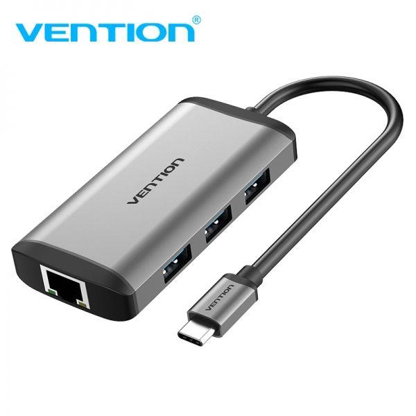 Docking Station USB-C VENTION CNCHB (0,15 m - Cinzento) — miniatura 2