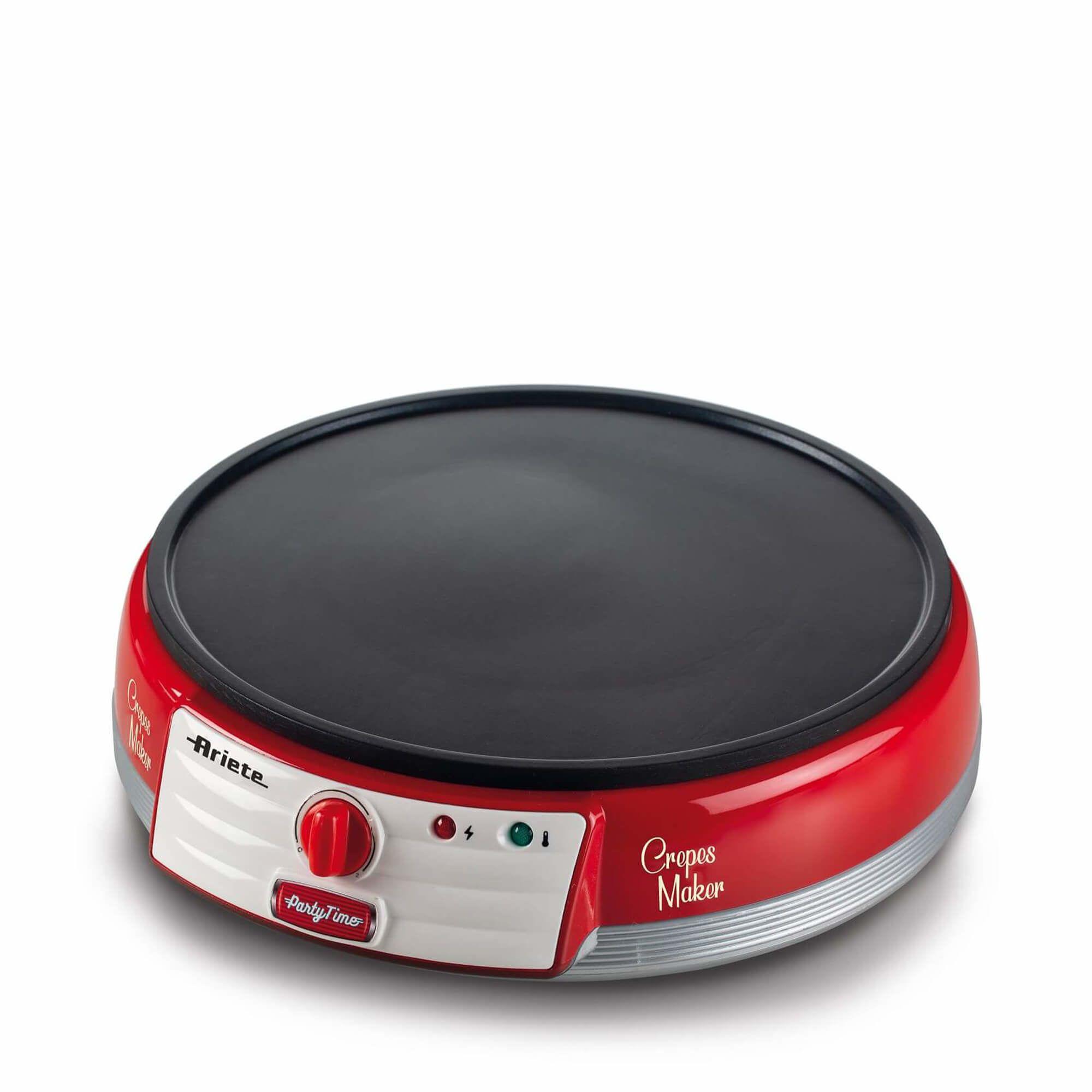 Máquina de Crepes ARIETE 202 (Altura 9,5 cm - Vermelho)