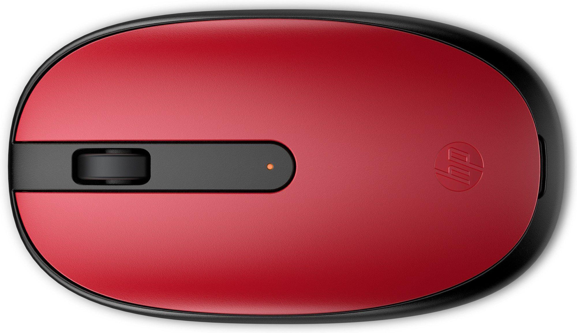 Rato HP 240 (Ambidestro - 1600 DPI - Ótico - Vermelho)