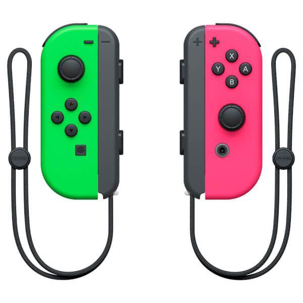 Comando NINTENDO Joy-Con Pair (Nintendo Switch - Sem fios - Verde Neon/Rosa Neon)