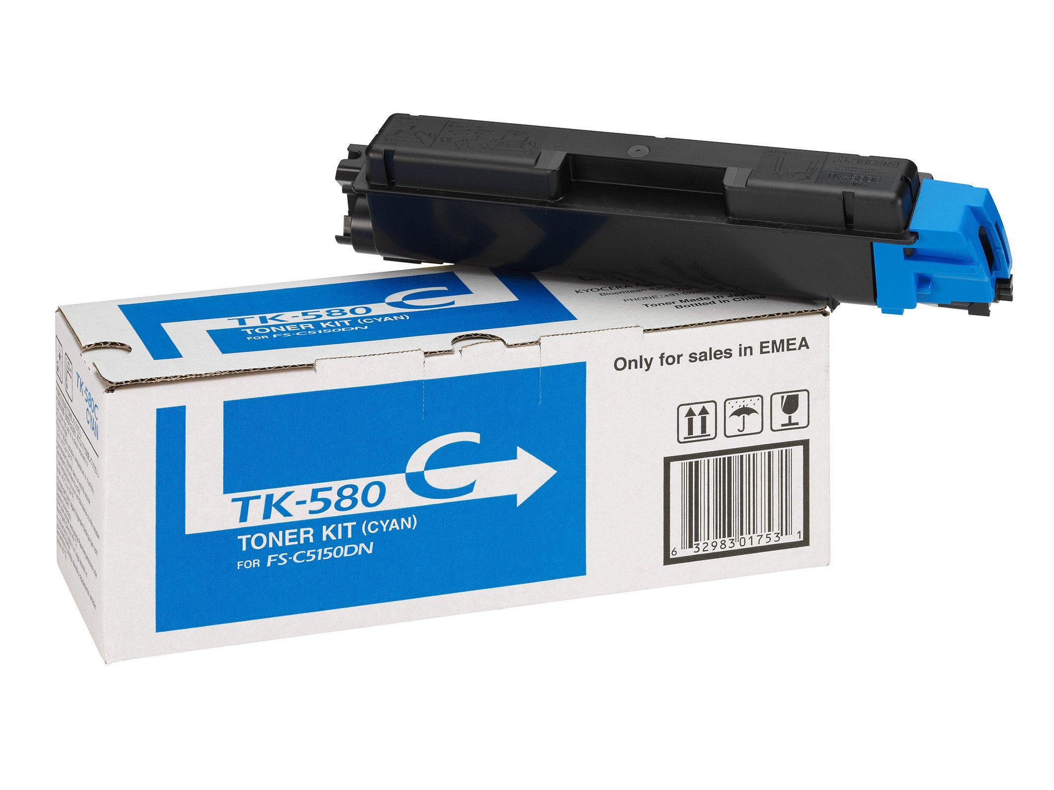 Toner KYOCERA TK-580C (2800 páginas - Ciano), miniatura 4