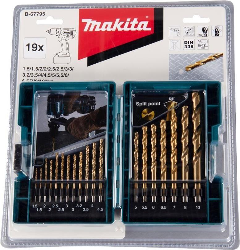 Conjunto de Brocas para Metal MAKITA B-67795 (HSS-TiN), imagem 1
