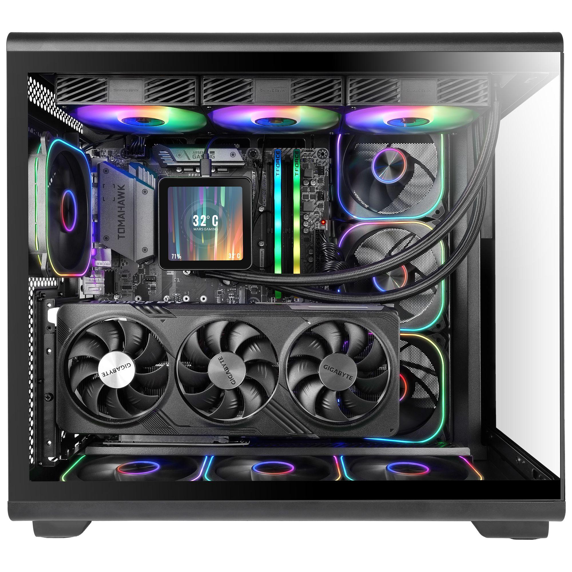 Caixa de Computador MARS GAMING MC-REVPRO (ATX - Ecrã LCD 4,3" - Preto) — miniatura 8
