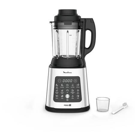 Liquidificadora MOULINEX LM835D10 (Liquidificador - 1400 W - 1,75 L - Preto, Metálico e Transparente)