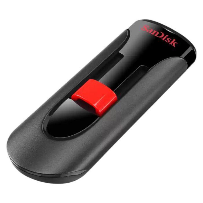 Pen USB SANDISK Cruzer Glide SDCZ60-128G-B35 (128GB - Slide - USB 2.0 - Preto e Vermelho) — miniatura 2