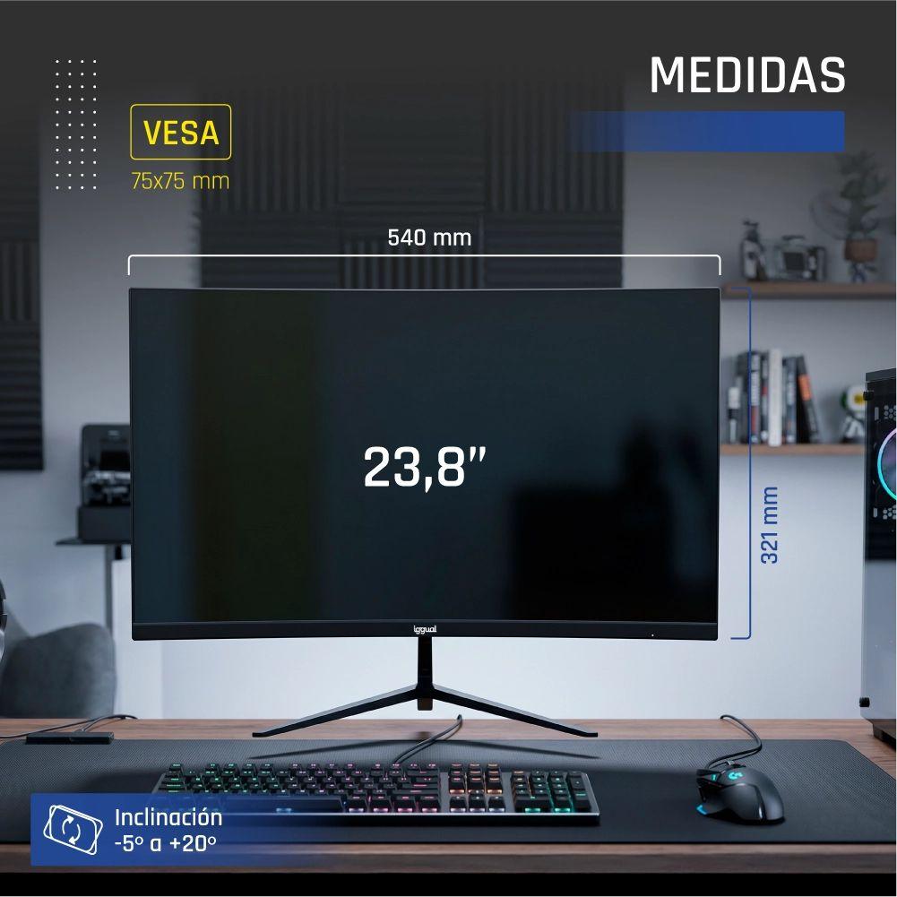 Monitor IGGUAL ML24S (23,8" - IPS - 120 Hz - Preto) — miniatura 6