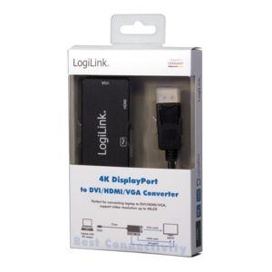 Adaptador Multiporta DisplayPort LOGILINK CV0109 (0,15 m - VGA + HDMI + DVI - Preto), miniatura 5