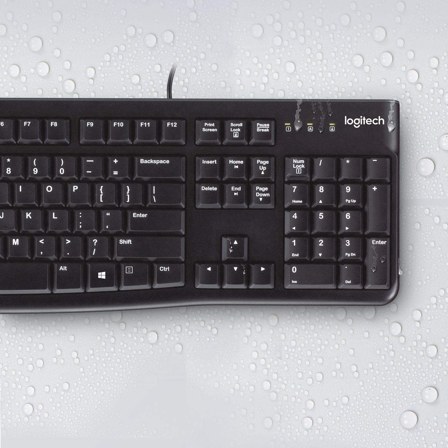 Teclado LOGITECH K120 (Holandês - Tamanho completo - USB - Preto) — miniatura 8