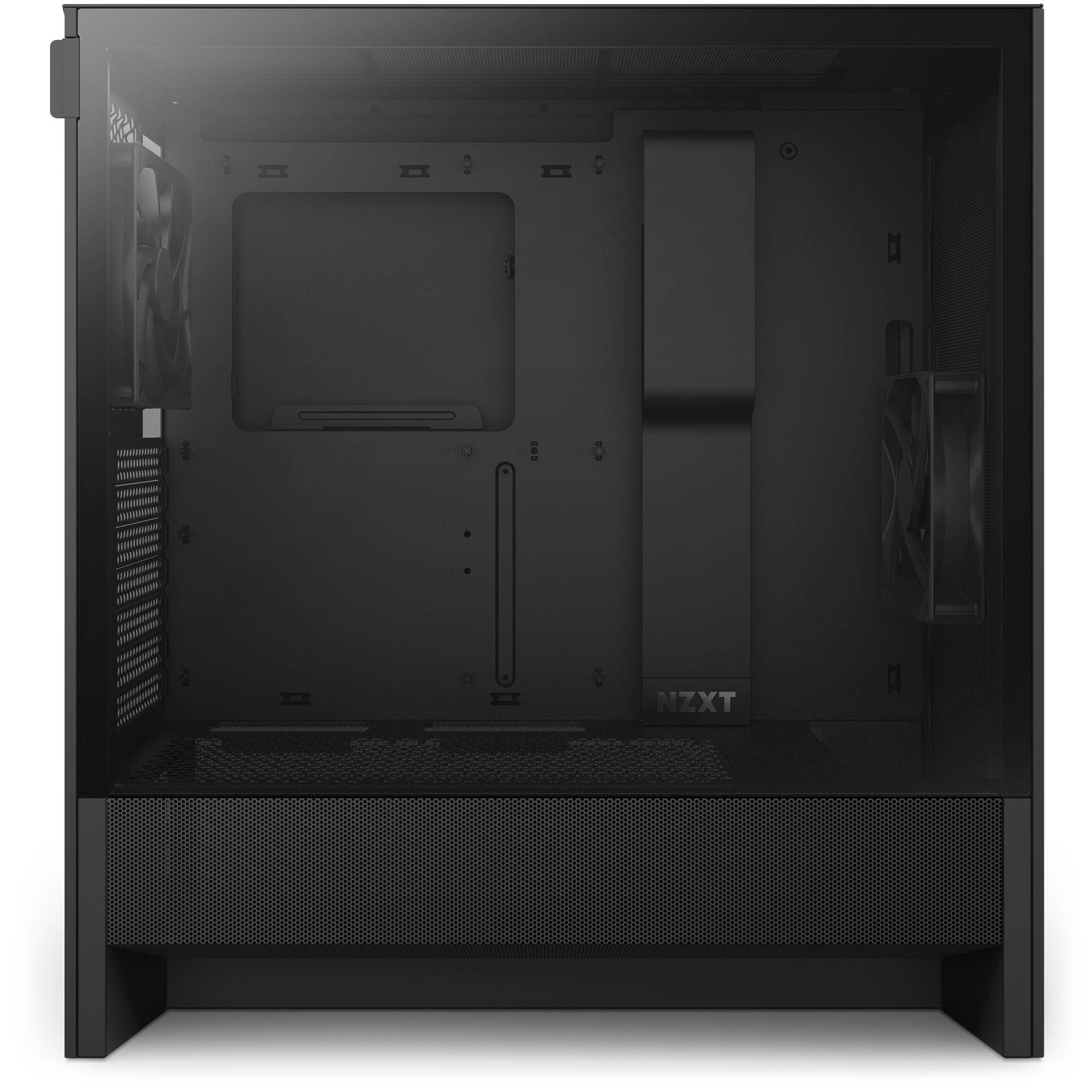 Caixa de Computador NZXT H5 Flow (2024) (ATX, SFX, SFX-L - Midi Tower - SGCC, vidro temperado - Preto) — miniatura 3