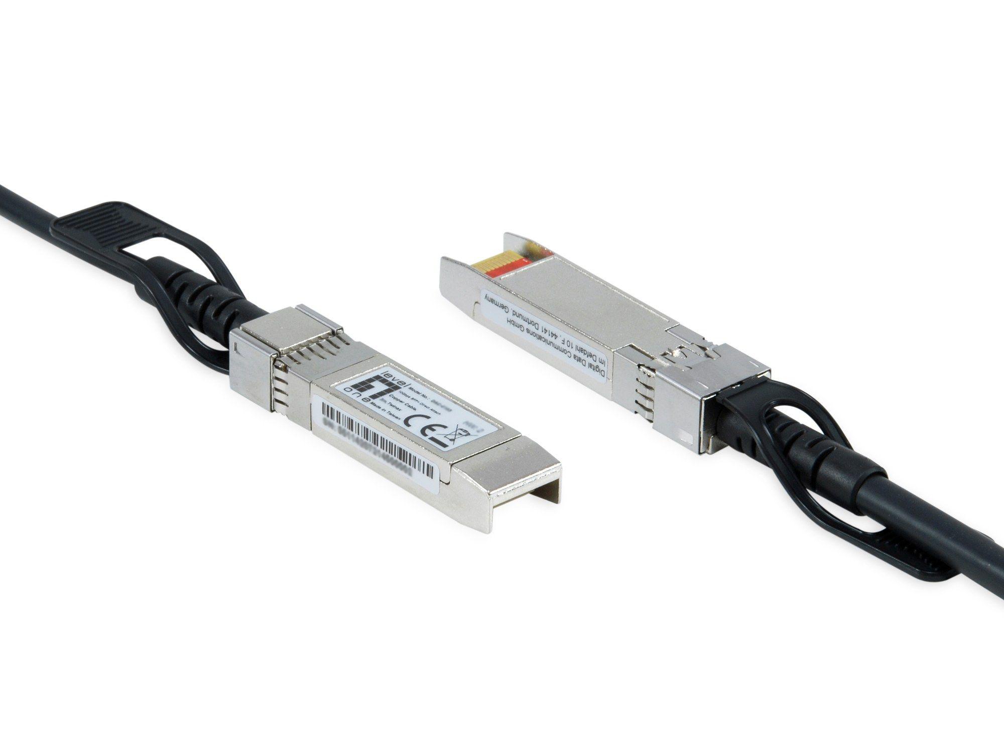 Cabo DAC de Cobre LEVELONE DAC-0102 (SFP+ - 10 Gbit/s - 2 m - Preto)