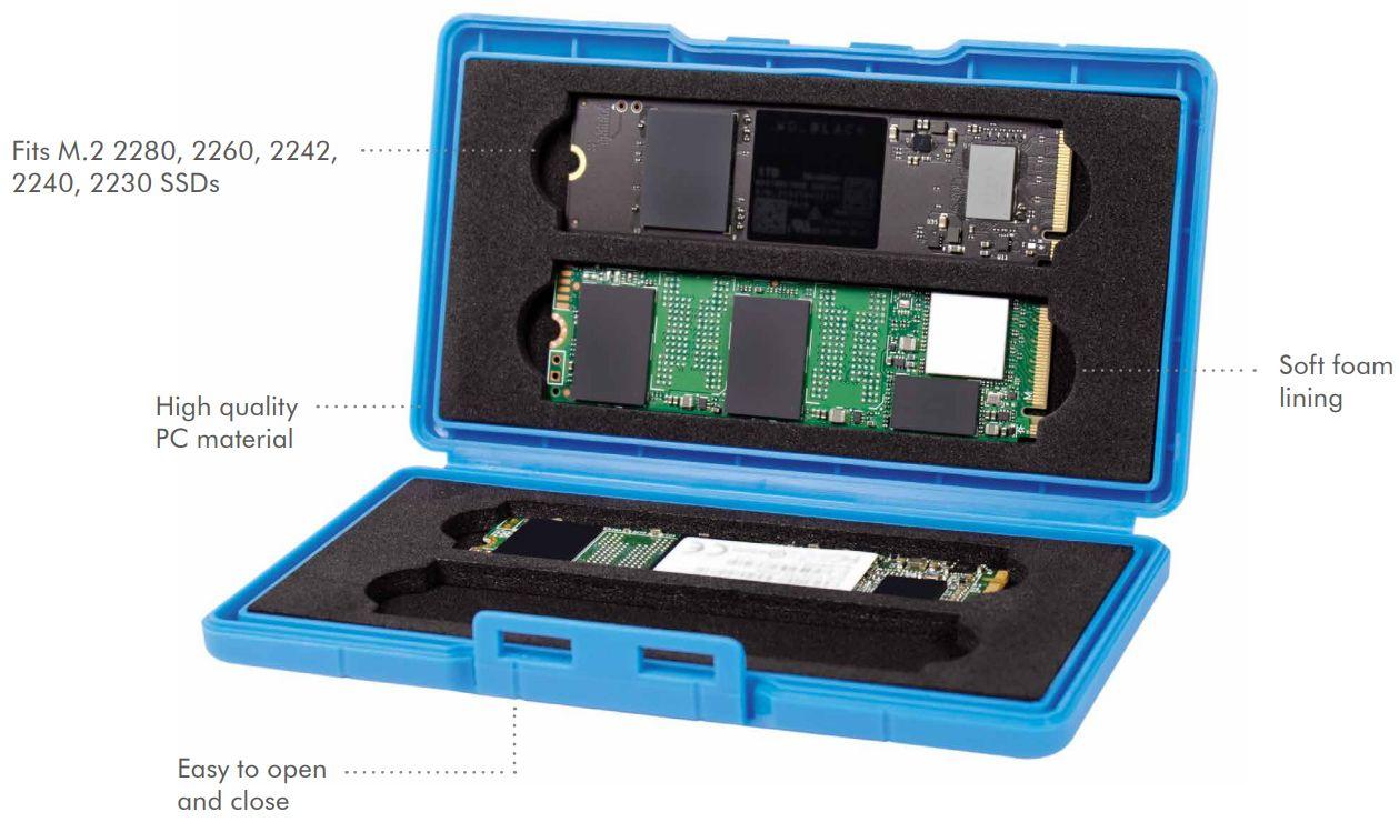 Caixa de Proteção LOGILINK UA0417 (2280, 2260, 2242, 2240 e 2230 - Azul-claro), miniatura 3