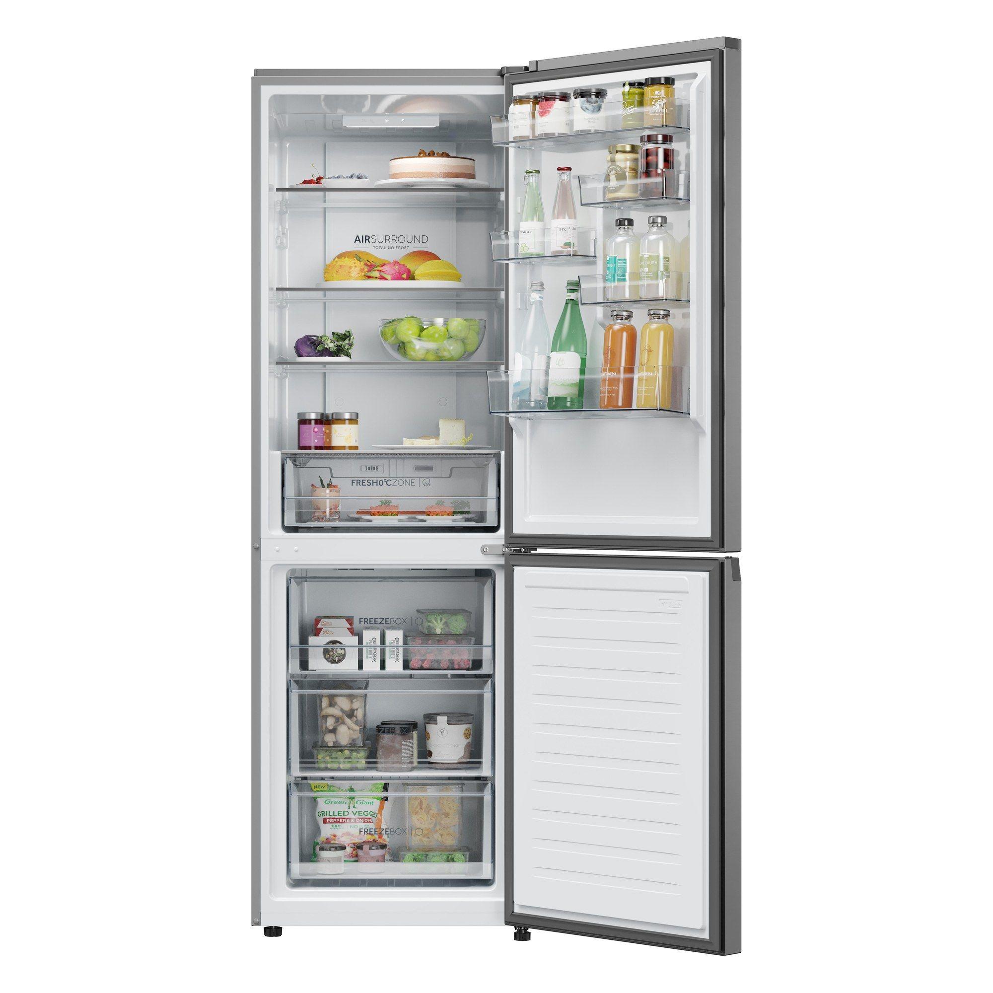 Frigorífico Combinado Independente HAIER HDPR1618ANPK (355 L - 185x59,5x66,7 cm - 185 cm - Inox), miniatura 2