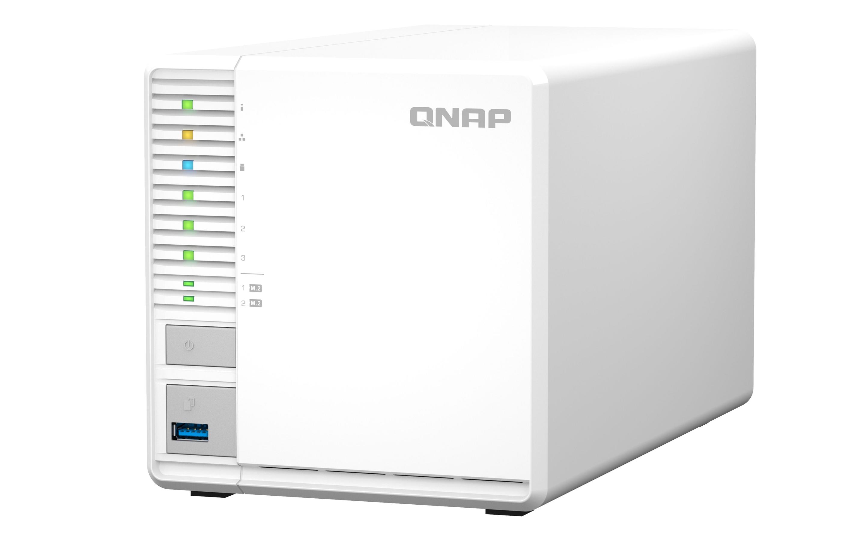 NAS QNAP TS-364-8G (Serial ATA II, Serial ATA III - 8 GB - 3 baias - Branco), miniatura 5