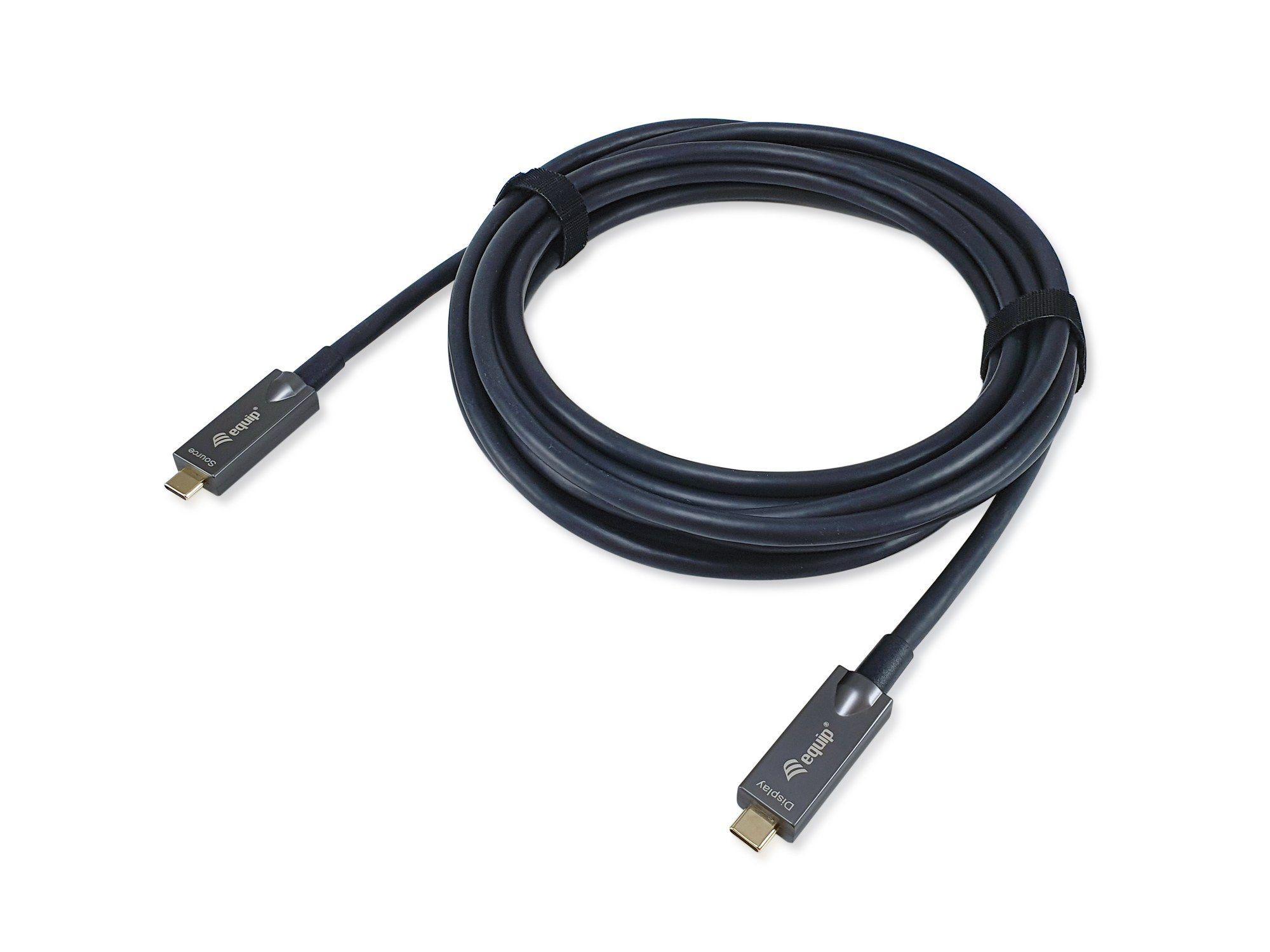 Cabo USB-C Óptico Ativo EQUIP 119462 (10 m - USB C - Preto) — miniatura 2