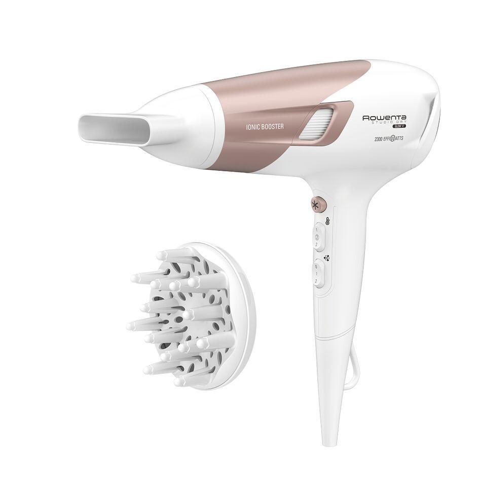 Secador de Cabelo ROWENTA CV5830F0 Studio Dry Glow (Plástico - Branco/Rosa-dourado) — miniatura 3