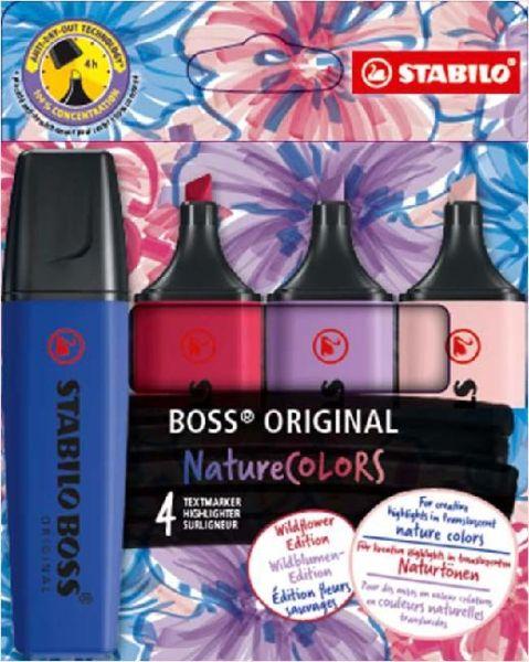 Marcadores de Texto STABILO BOSS ORIGINAL NatureCOLORS Wildflower Edition (14–99 anos)