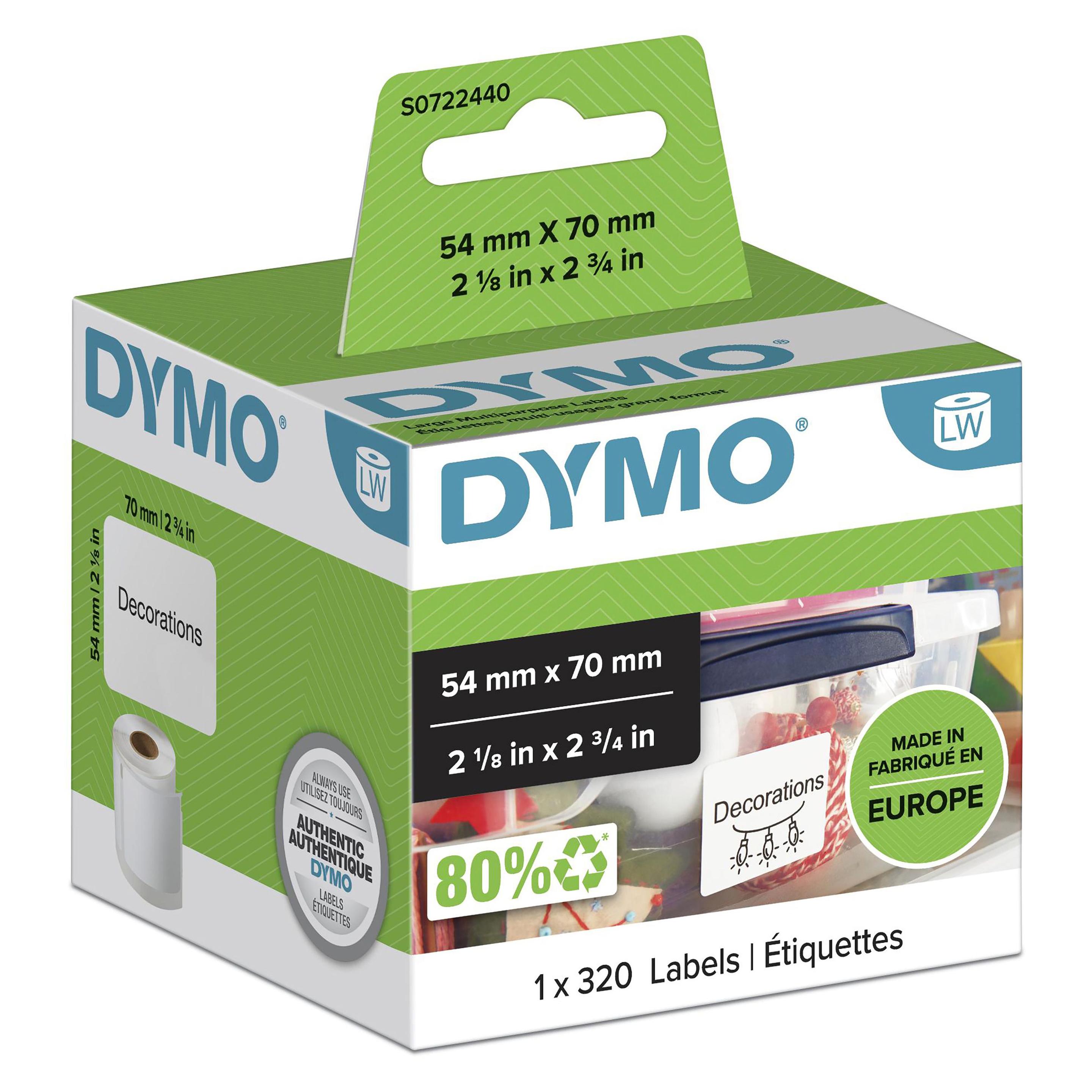 Etiquetas Autocolantes DYMO S0722440 (320 unidades - LabelWriter - Branco)