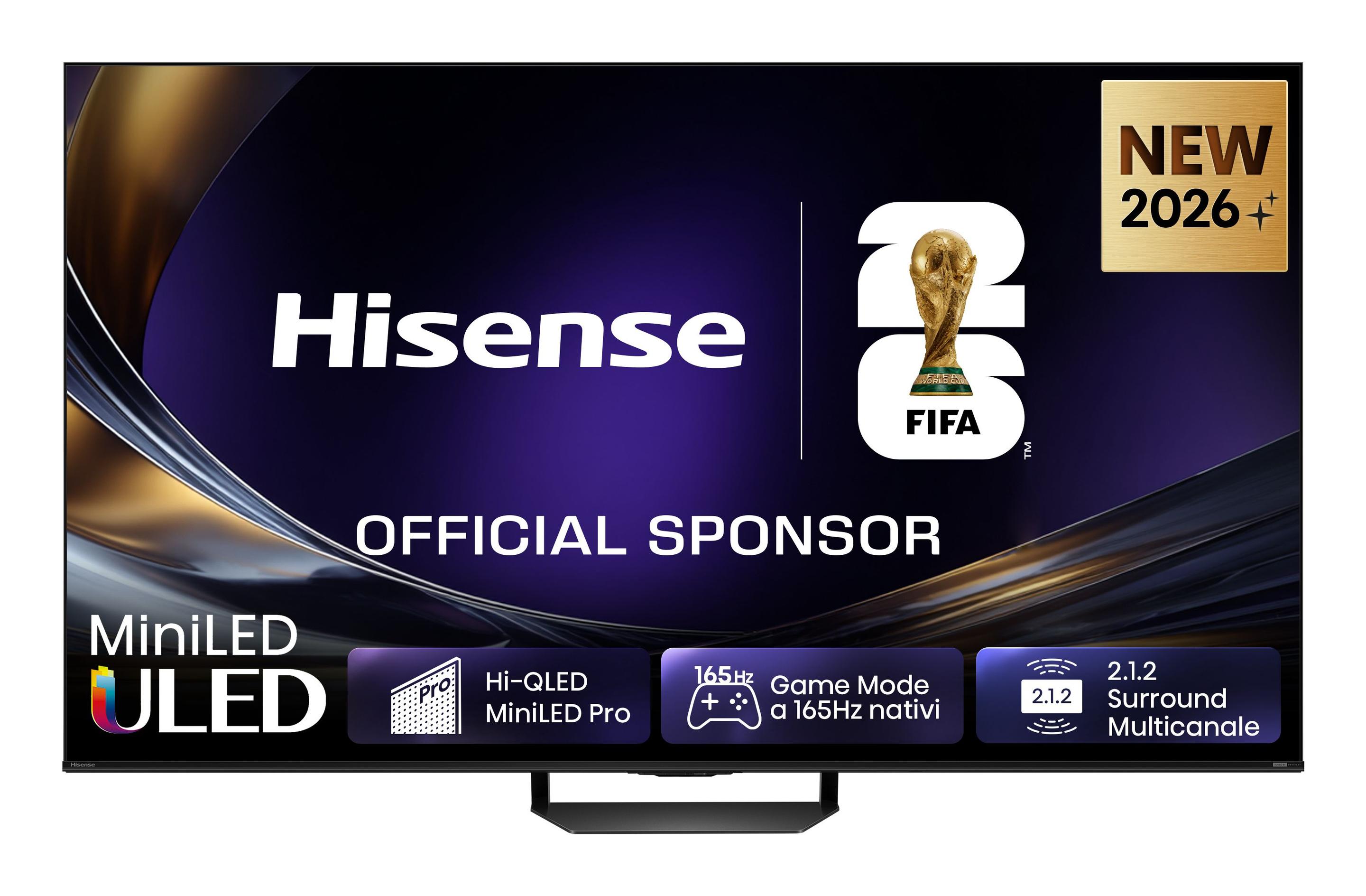 Televisão HISENSE TV 55U7S PRO (55" - LED - 4K Ultra HD - Cinzento e Preto)