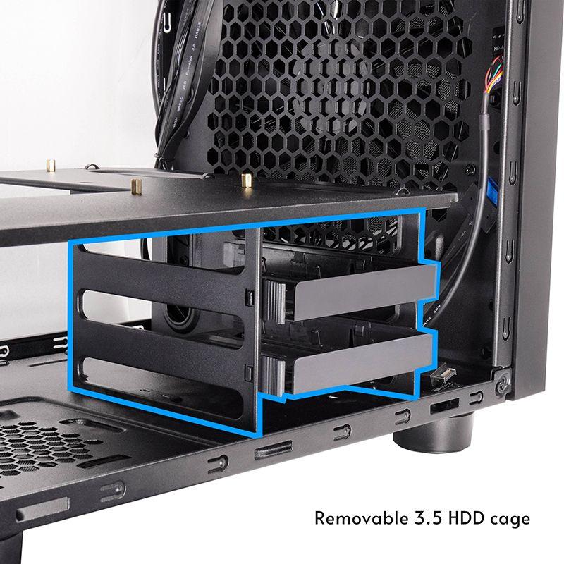 Caixa de Computador Cubo CHIEFTEC CI-03B-OP (Micro ATX, Mini-ATX - Cubo - 16 cm - Preto) — miniatura 12