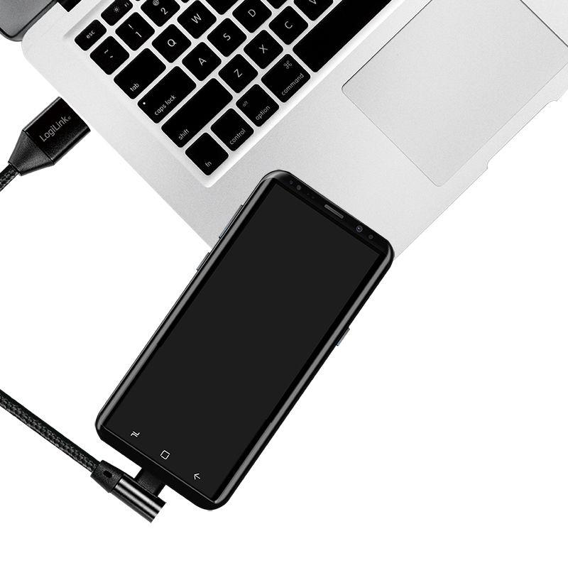 Cabo USB LOGILINK CU0137 (0,3 m - USB C - USB A - Preto), miniatura 4