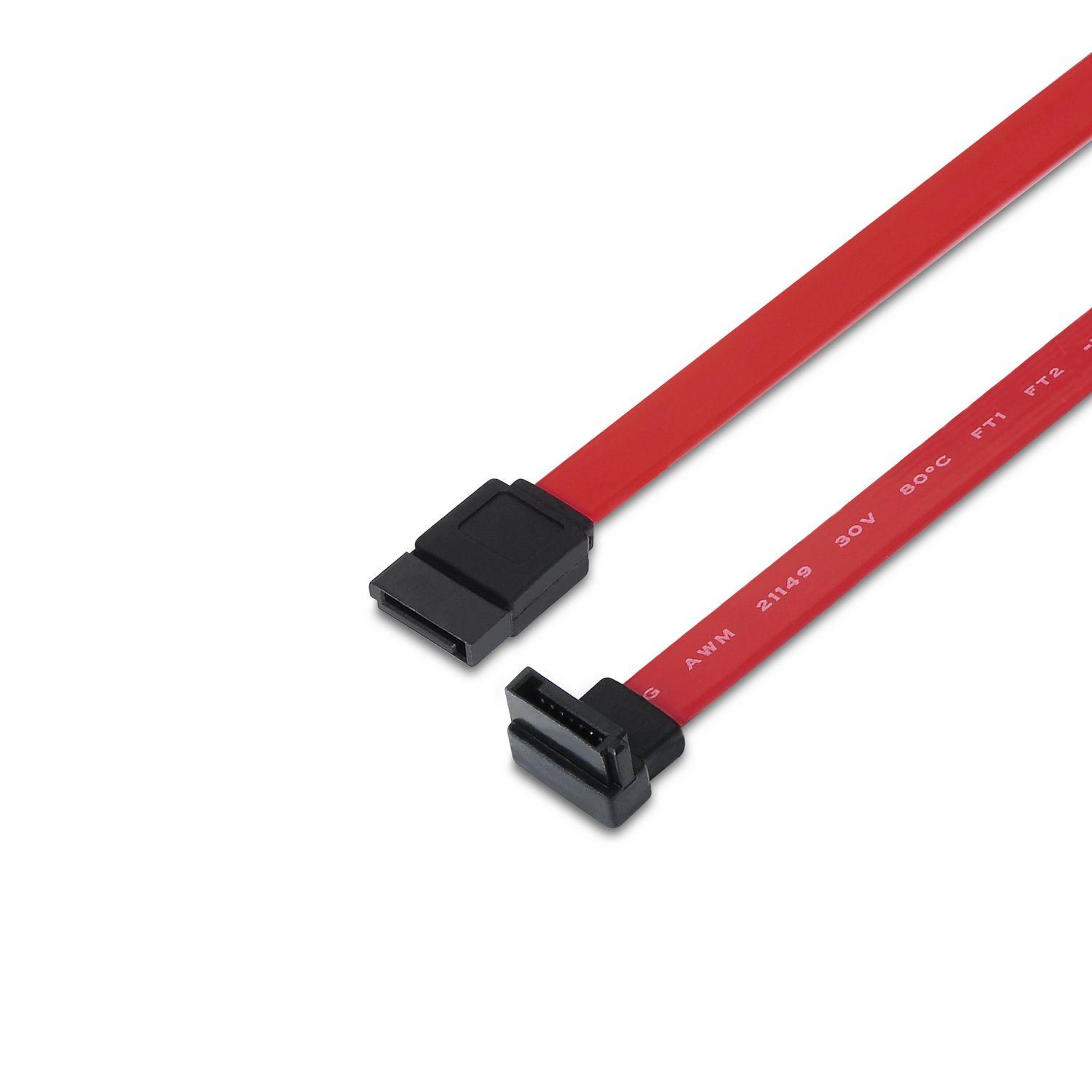Cabo SATA AISENS A130-0155 (0,5 m - SATA 7-pin - Preto e Vermelho)