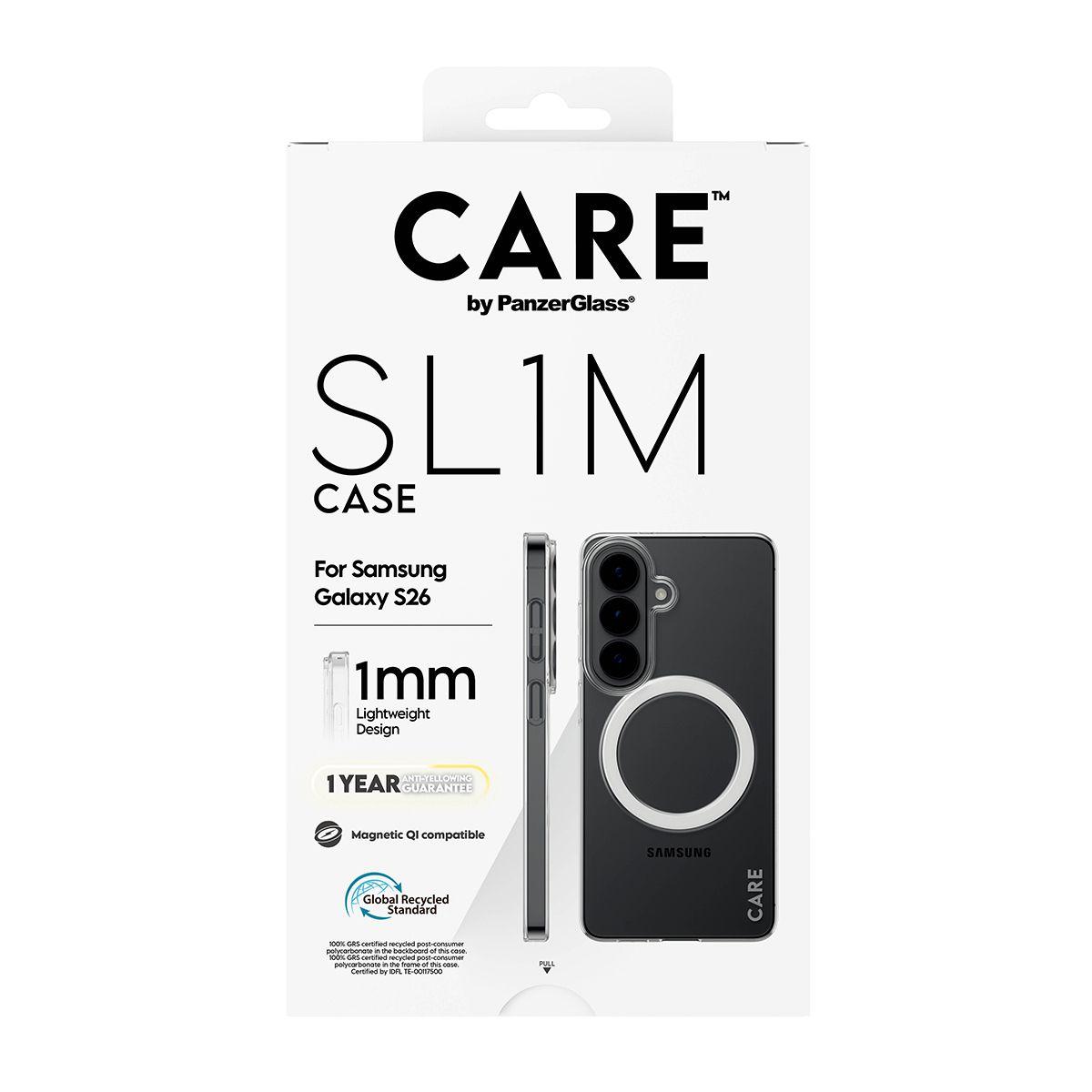 Capa para Telemóvel PANZERGLASS CARE SL1M para Samsung Galaxy S26 (6,3" - Samsung - Plástico - Transparente) — miniatura 3