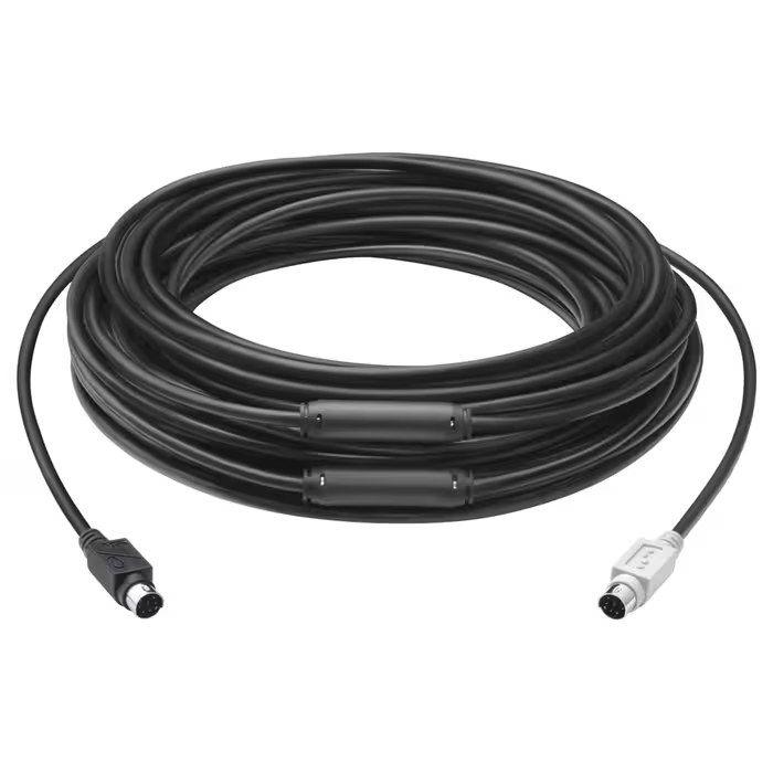 Cabo de Extensão para Videoconferência LOGITECH GROUP (2 x Mini-DIN-6 fêmea - Mini-DIN-6 - Preto) — miniatura 3