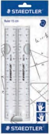 Régua STAEDTLER 562 152 PB (Plástico - 15 cm - Transparente)