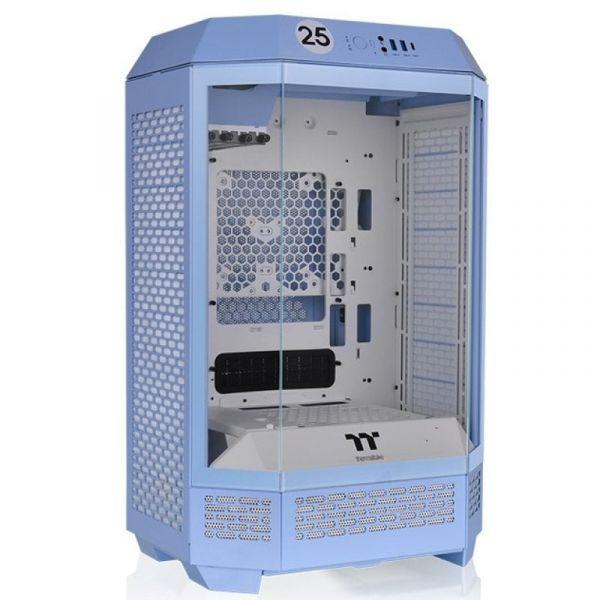 Caixa PC THERMALTAKE The Tower 300 (Micro ATX, Mini-ITX - Micro Tower - SPCC, vidro temperado - Azul)