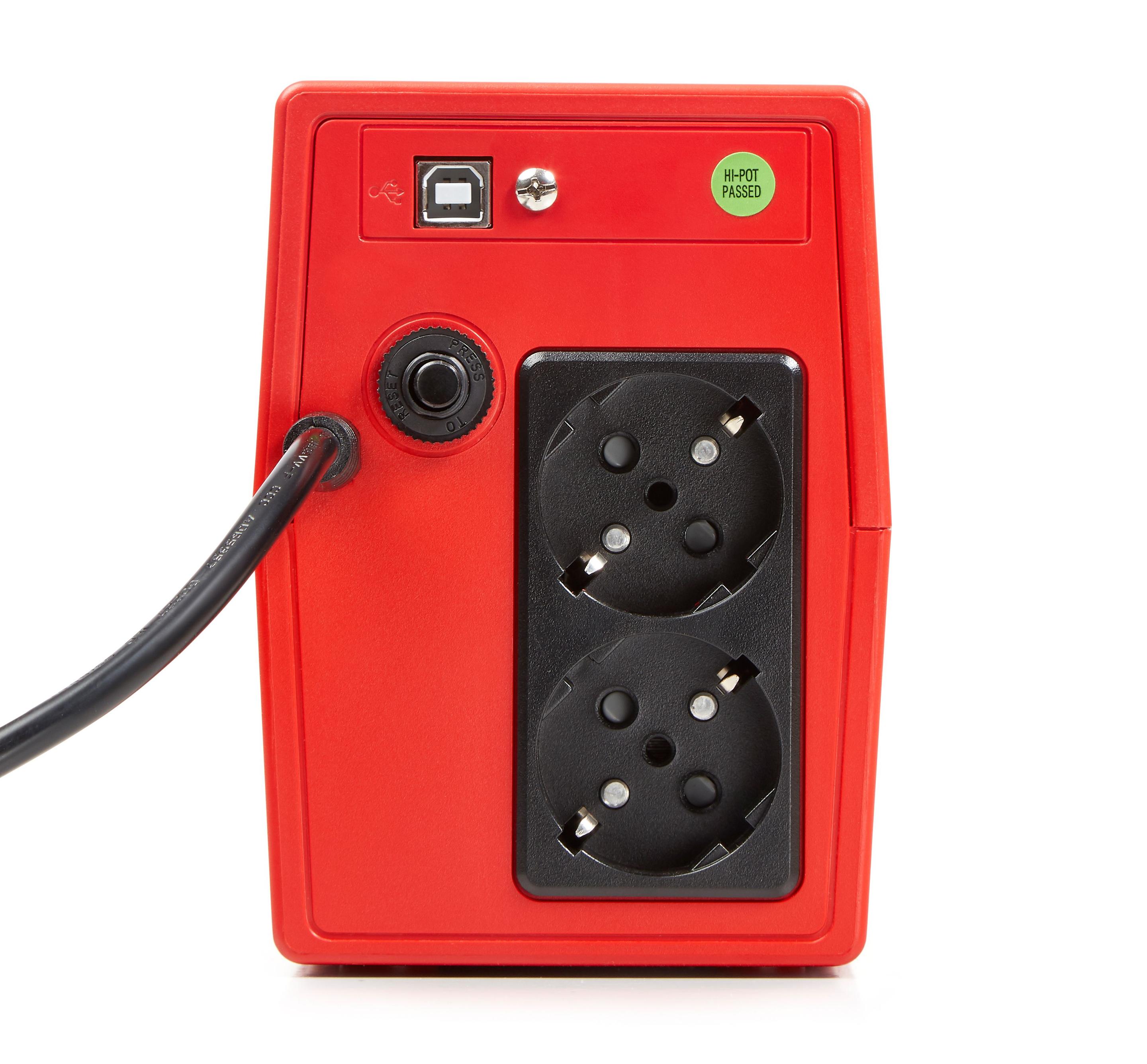 UPS SALICRU SPS.900.ONE (Windows, Linux, Unix e Mac - USB Type-B - Vermelho e Branco) — miniatura 3