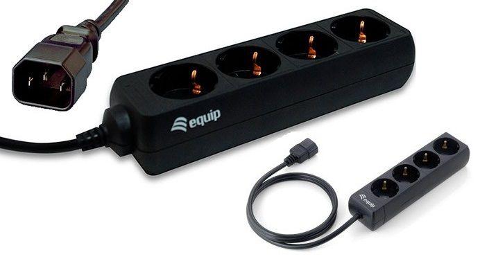Bloco de Tomadas EQUIP 333281 (C14 IEC320 - Preto) — miniatura 3