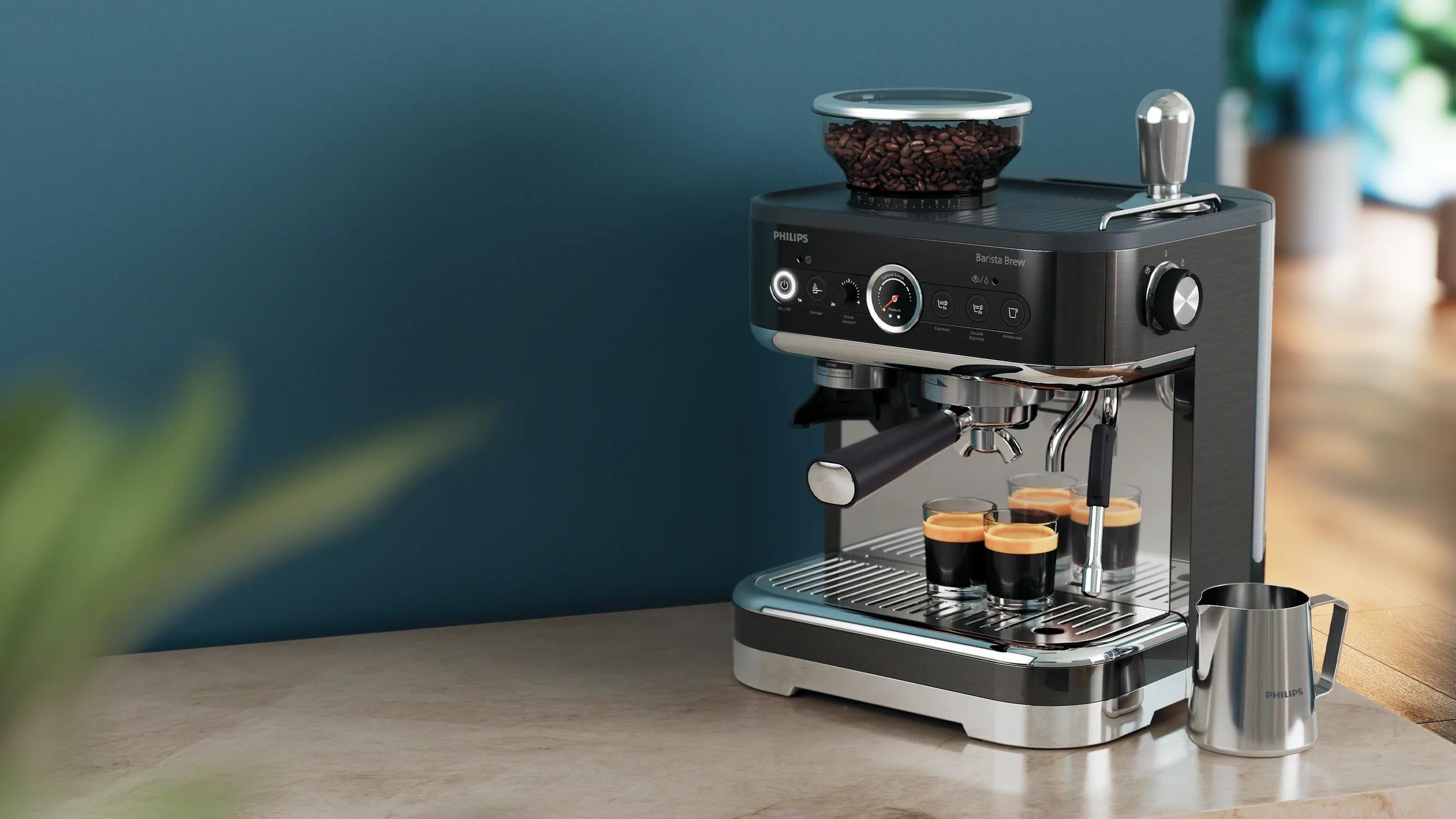 Máquina de Café Expresso PHILIPS Barista Brew PSA3218/10 (1350 W - 15 bar - 2,3 l - Preto) — miniatura 9