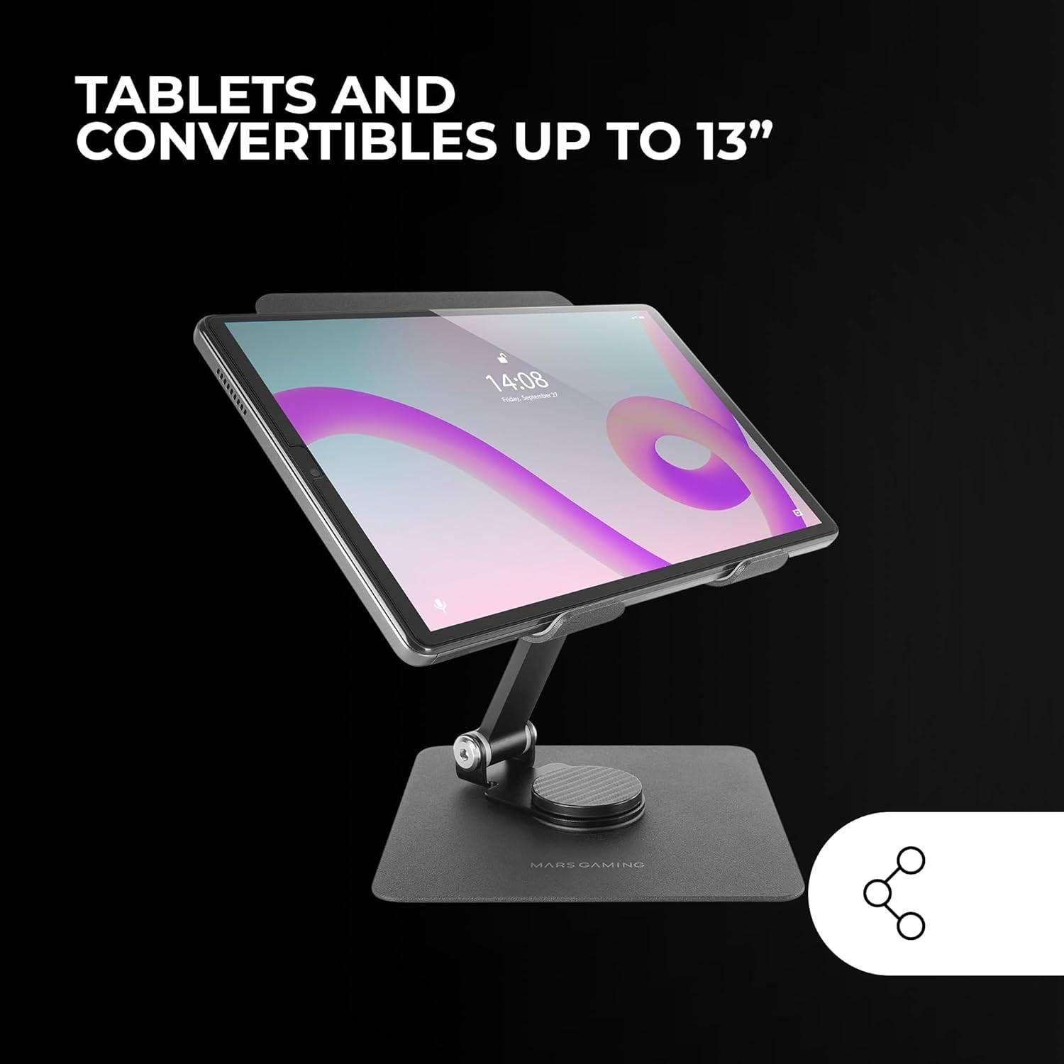 Suporte de Mesa MARS GAMING MA-RST (13" - Preto) — miniatura 2
