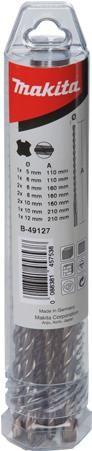 Conjunto de Brocas MAKITA B-49127 (Metal - 110, 160 e 210 mm - Prateado)