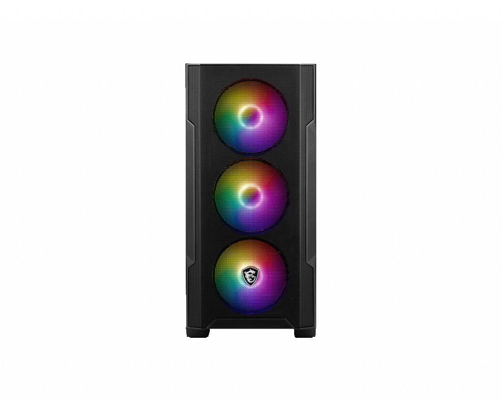 Caixa PC Gaming MSI MAG Forge M100R (micro ATX, Mini-ITX - Micro Tower - Micro-ATX, Mini-ITX - Preto e Transparente) — miniatura 3