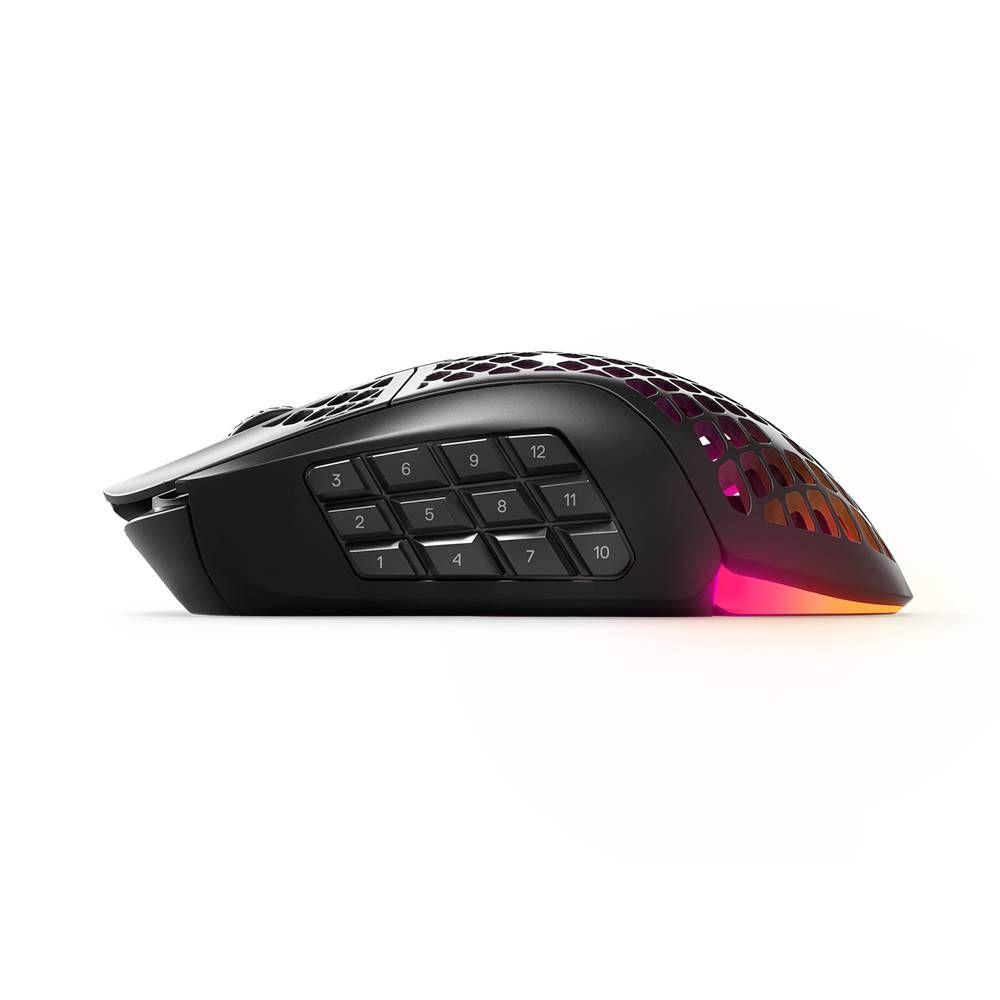 Rato STEELSERIES Aerox 9 Wireless (Ambidestro - 18000 DPI - Ótico - Preto) — miniatura 3