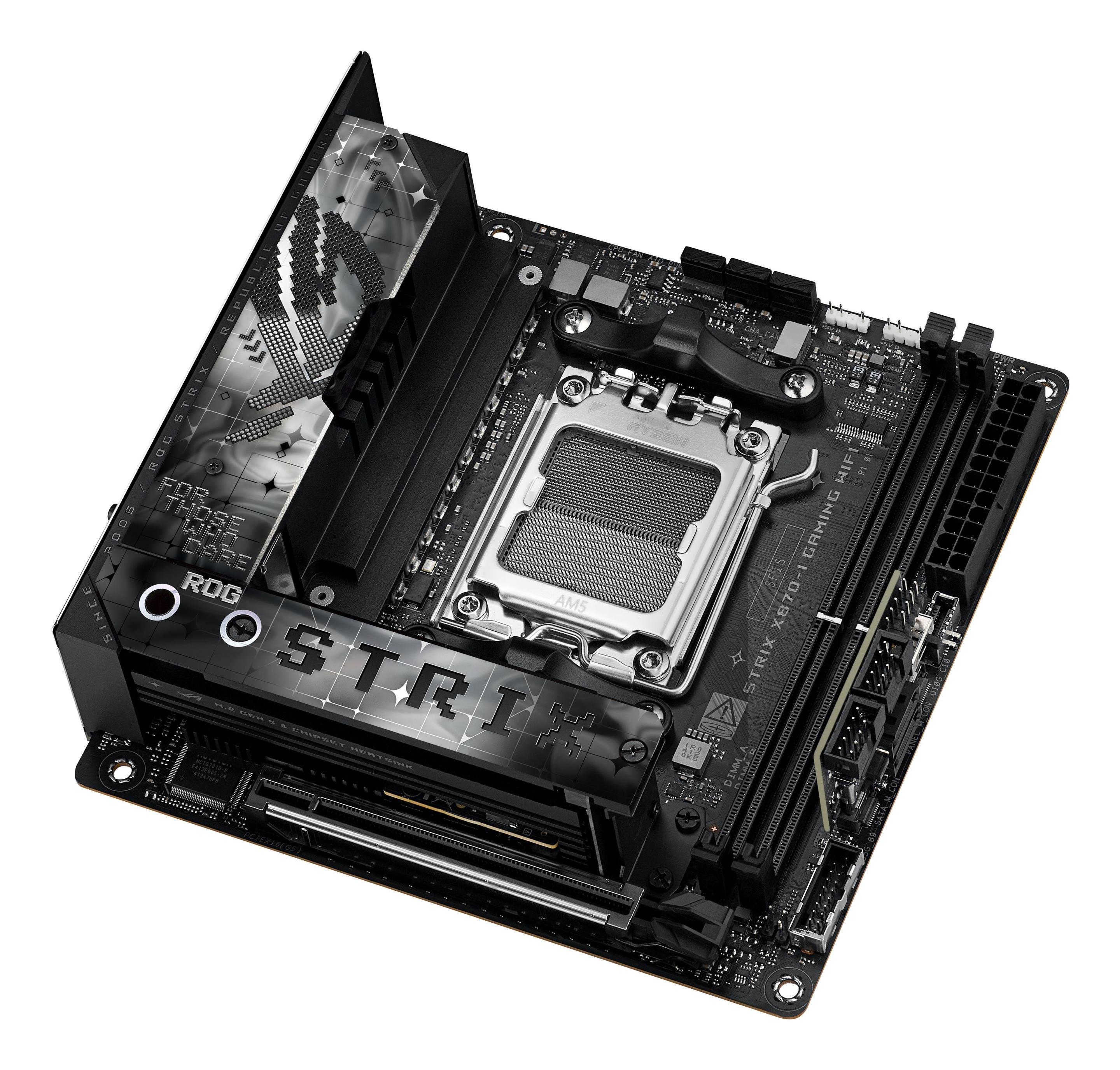 Motherboard ASUS ROG Strix X870-I Gaming WiFi (AM5 - Mini-ITX - Duplo canal - Preto), miniatura 7