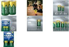 Pilhas Recarregáveis VARTA Recharge Accu Power C Baby HR14 (Verde/Amarelo)