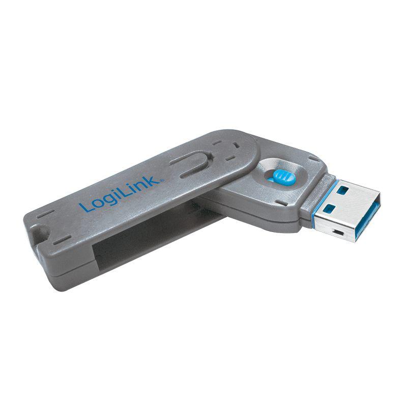 Bloqueador de Porta USB-A LOGILINK AU0044 (Computador portátil - Azul)