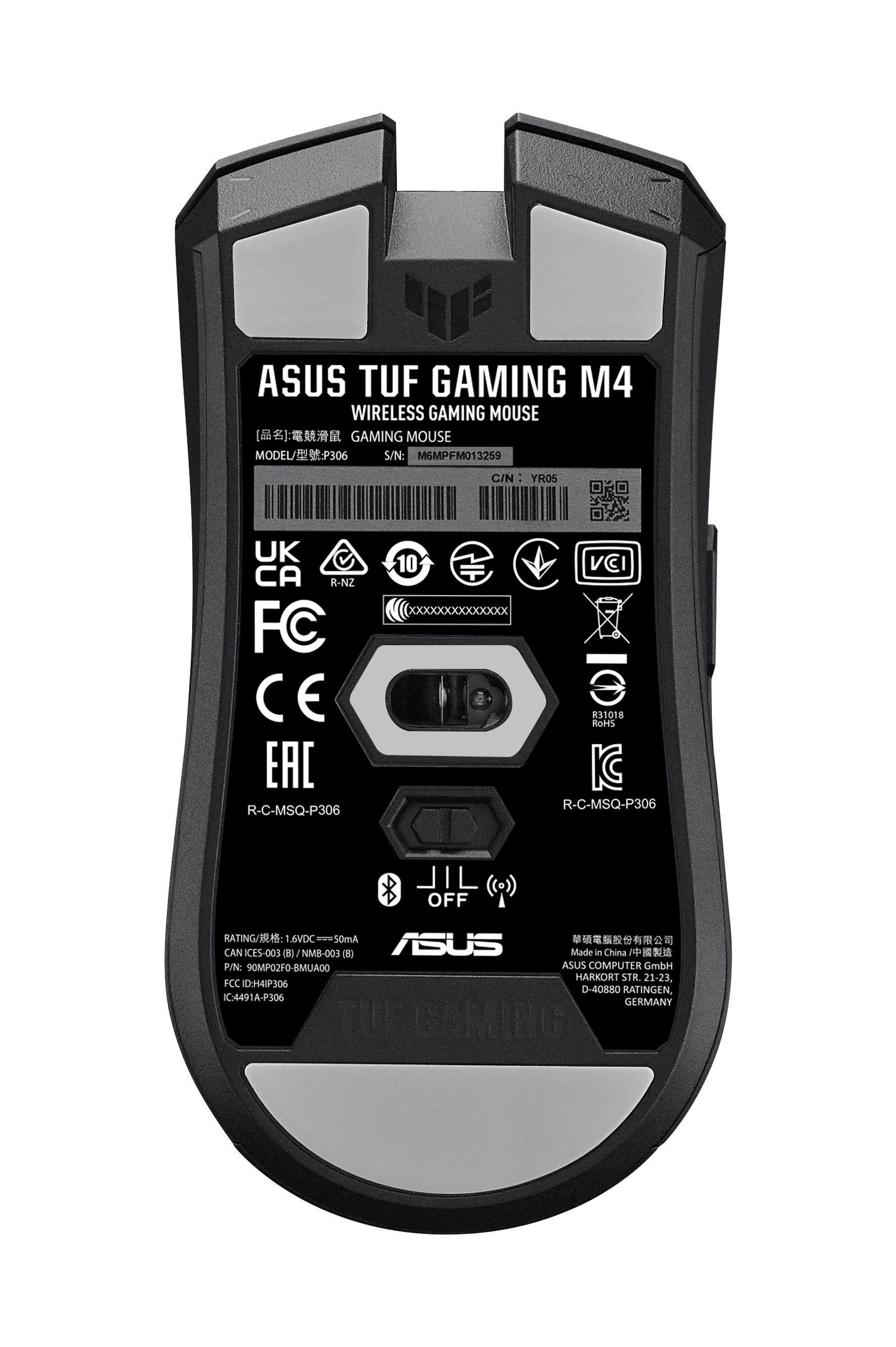 Rato ASUS TUF Gaming M4 Wireless (Mão direita - 12000 DPI - Ótico - Preto) — miniatura 2