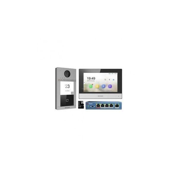 Kit de Videoporteiro IP HIKVISION DS-KIS604-S(C) (Wi-Fi - PoE - Cinzento) — miniatura 2