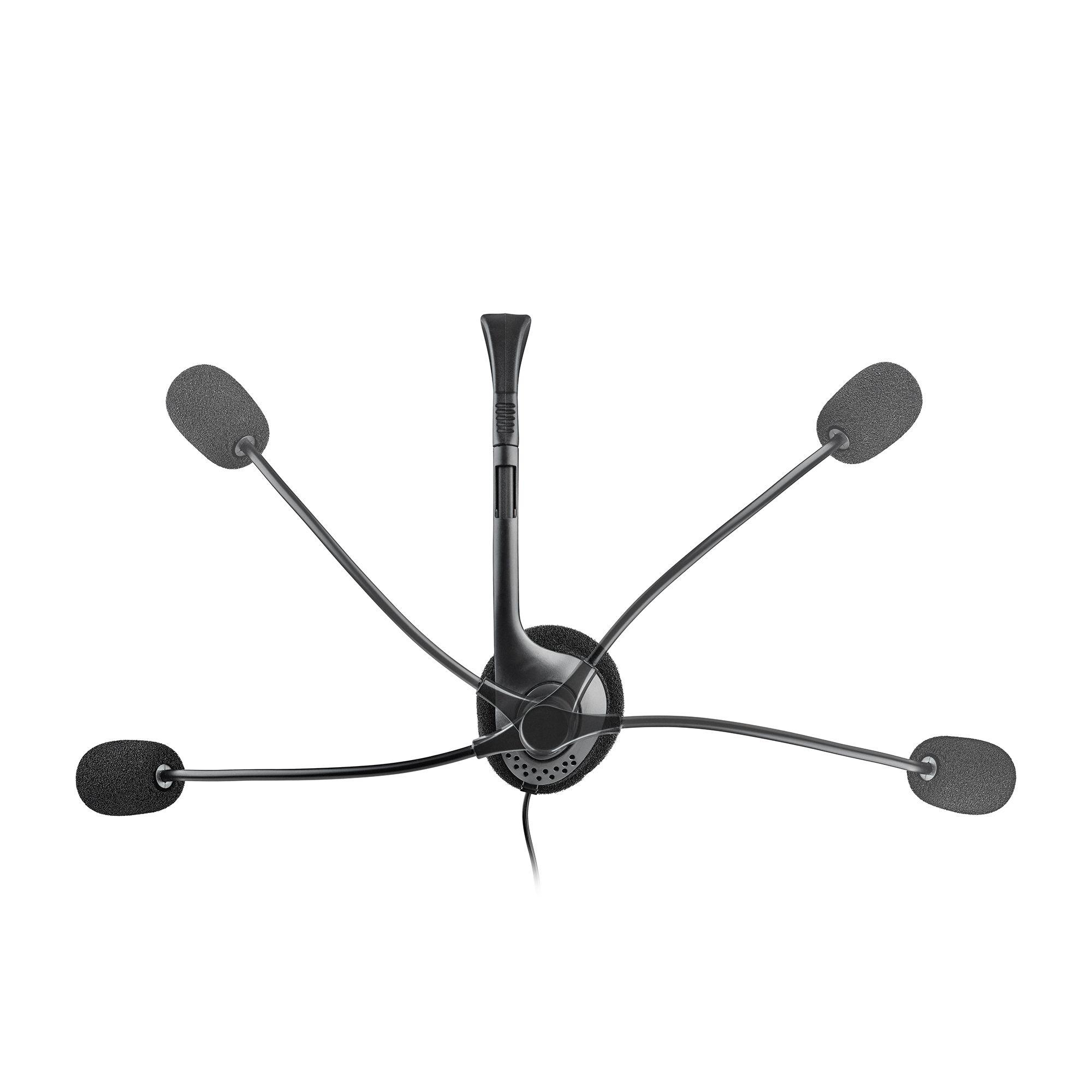 Headset NGS MS103 MAX (Binaural - Com fios - Supra-aural - Preto) — miniatura 3