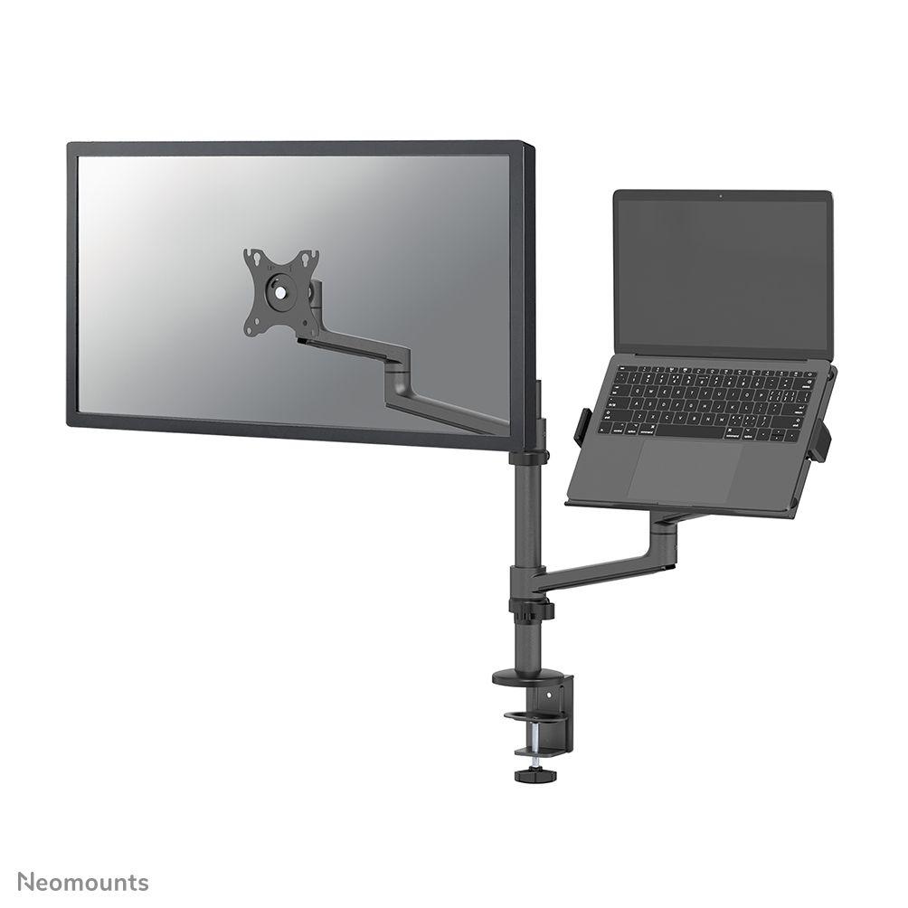 Suporte de Secretária para Portátil e Monitor NEOMOUNTS DS20-425BL2 (100 x 100 mm - 75 x 75 mm - 68,6 cm - Preto)