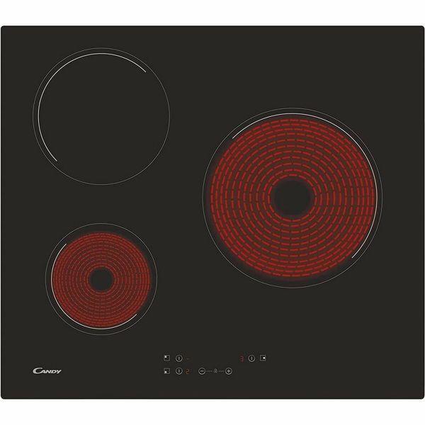 Placa Vitrocerâmica de Encastre CANDY CH63CC/4U2 (Vidro-cerâmica - Toque - Altura 5 cm - Preto), miniatura 3