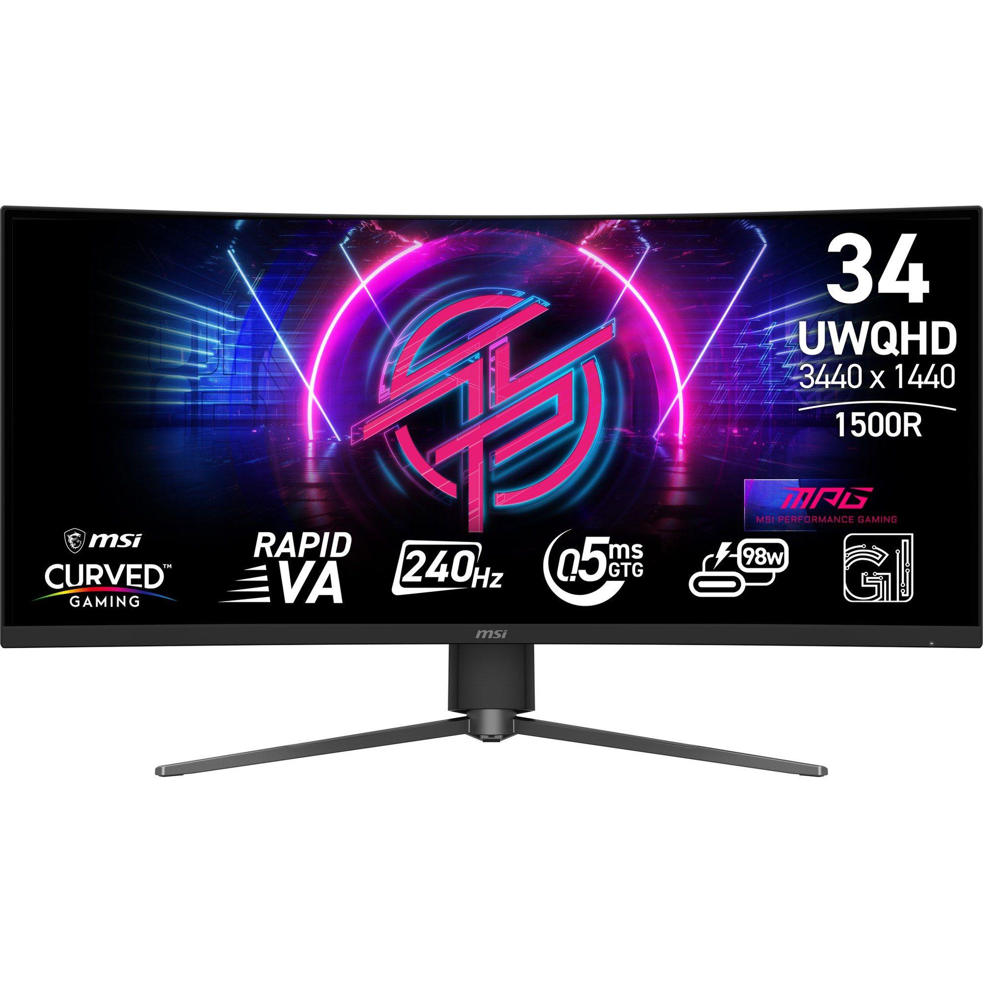 Monitor MSI MPG 346CQRF X24 (34" - VA - 240 Hz - Preto)