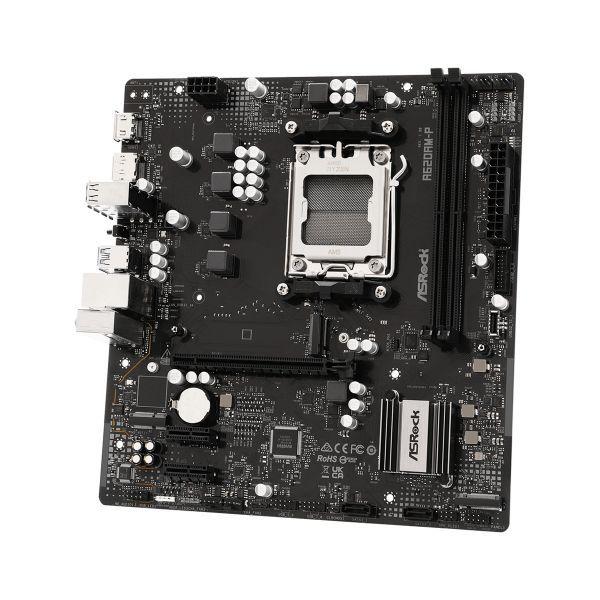 Motherboard ASROCK A620AM-P (AM5 - Micro ATX - Duplo canal - Prateado), miniatura 4