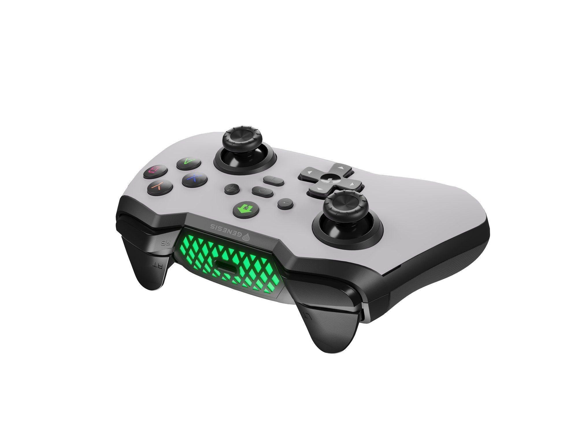 Comando Gaming GENESIS Mangan 400 (Nintendo Switch - Sem fios - Bluetooth - Branco) — miniatura 6